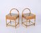 Mid-Century Italian Bamboo, Rattan and Wicker Bedside Tables, 1970s, Set of 2 16