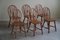 19th Century English Edwardian Windsor Dining Room Chairs in Oak, 1920s, Set of 6 17