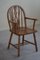 19th Century English Edwardian Windsor Armchair in Oak, 1920s 12