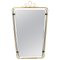 Mid-Century Modern Brass and Wire Wall Mirror, 1950s 1