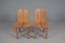 Solid Pine Dining Chairs, 1970s, Set of 2 1
