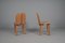 Solid Pine Dining Chairs, 1970s, Set of 2 3