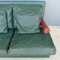 Green Leather Sofa by Antonio Citterio for B&B Italia, 1980s 4