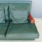 Green Leather Sofa by Antonio Citterio for B&B Italia, 1980s, Image 4