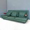 Green Leather Sofa by Antonio Citterio for B&B Italia, 1980s 1