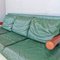 Green Leather Sofa by Antonio Citterio for B&B Italia, 1980s, Image 13