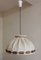 Vintage Ceiling Lamp with Hinged Fabric Umbrella, 1970s, Image 1