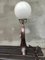 Lámpara de mesa Swan Art Déco de latón, años 20, Imagen 9