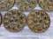 Platos de ostras franceses vintage de mayólica de St. Clement France, años 70. Juego de 13, Imagen 7