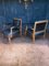 Art Deco Chairs in Walnut and Simili Leather, 1940, Set of 2, Image 5