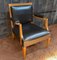 Art Deco Chairs in Walnut and Simili Leather, 1940, Set of 2, Image 2