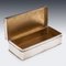 20th Century Silver Cigar Box & Match Box Holder, London, 1947, Set of 2, Image 6