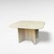Vintage Italian Square Coffee Table in Travertine, 1970s, Image 2