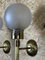 Vintage Space Age Wandlampe aus Glas & Messing, 1970er, 2er Set 7