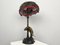 Art Deco Table Lamp with Figure of Big Cat-Puma in Bronze from Tusco, France, 1920s 10