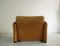 Maralunga Sofas and Armchair in Leather by Vico Magistretti for Cassina, Set of 3 18