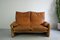 Maralunga Sofas and Armchair in Leather by Vico Magistretti for Cassina, Set of 3 2