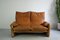 Maralunga Sofas and Armchair in Leather by Vico Magistretti for Cassina, Set of 3, Image 2