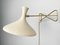 Wall Lamp with Swivel Arm and Cream-White Lampshade from Cosack, Germany, 1950s 6