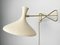 Wall Lamp with Swivel Arm and Cream-White Lampshade from Cosack, Germany, 1950s, Image 6