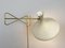 Lampada da parete con braccio girevole e paralume bianco crema di Cosack, Germania, anni '50, Immagine 5