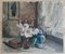 Perrier, Still Life with Candleholder and Candy Dish, 1946, Oil on Cardboard, Image 1