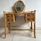 Cane and Bamboo Dressing Table with Oval Mirror 13