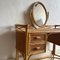 Cane and Bamboo Dressing Table with Oval Mirror 5