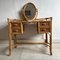 Cane and Bamboo Dressing Table with Oval Mirror 11