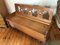 Wooden Massive Folding Bench with Chest, 1950s. 8