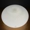 Weiße Swirl Deckenlampe aus Muranoglas Vetry Murano 022 von Venini, Italy ,1970er 3