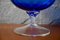 Tazza blu in vetro sfaccettato Empoli, anni '70, Immagine 4