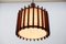 Mid-Century Modern Scandinavian Ceiling Lamps in Teak Wood and Copper, 1960s, Set of 2, Image 8