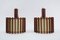 Mid-Century Modern Scandinavian Ceiling Lamps in Teak Wood and Copper, 1960s, Set of 2, Image 1