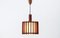 Mid-Century Modern Scandinavian Ceiling Lamps in Teak Wood and Copper, 1960s, Set of 2 5