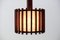 Mid-Century Modern Scandinavian Ceiling Lamps in Teak Wood and Copper, 1960s, Set of 2, Image 11