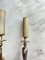 Large Italian Brass Wall Lights, 1950s, Set of 4 2