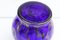 Art Deco Cobalt Blue Glass Lidded Box, Czechoslovakia, 1920s 7