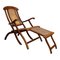 Walnut Framed Folding Steamer Deck Chair, 1970s 1