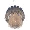 Lámpara de araña de cristal de Murano atribuida a Toni Zuccheri para Venini, años 70, Imagen 4