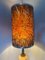 Lámpara de pie Mid-Century moderna en forma de batik psicodélico grande de vidrio estampado, años 70, Imagen 5