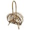 Mid-Century Modern Bamboo and Rattan Magazine Rack attributed to Franco Albini by Franco Albini, 1960s 1