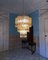 Large Italian Murano Chandelier in Amber and Clear Glass from Mazzega, 1970s, Image 2