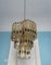 Large Italian Murano Chandelier in Amber and Clear Glass from Mazzega, 1970s, Image 6