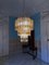 Lámpara de araña italiana grande de Murano de ámbar y vidrio claro de Mazzega, años 70, Imagen 4