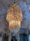 Lámpara de araña de cristal de Murano atribuida a Venini, años 60, Imagen 10