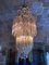 Lámpara de araña de cristal de Murano atribuida a Venini, años 60, Imagen 7