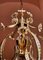 Lámpara de araña de cristal de latón dorado atribuida a Palwa, años 60, Imagen 2