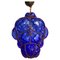 Lanterna Mid-Century Seguso in vetro di Murano blu cobalto, anni '50, Immagine 1