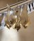 Mid-Century Murano Glass Gold Leaf Chandelier, 1980s 11